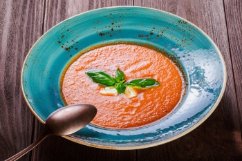 Grillezett gazpacho leves